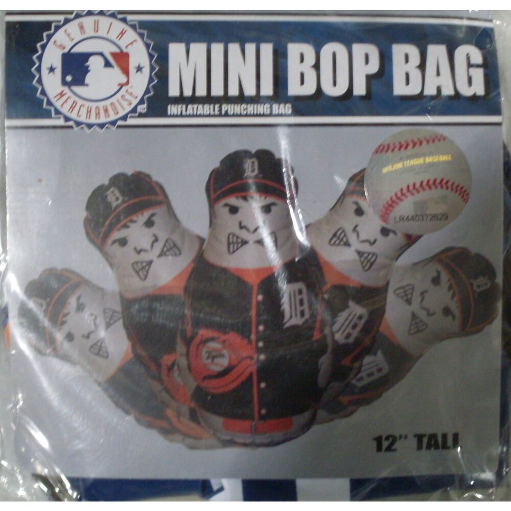 MLB Detroit Tigers 12 inch Inflatable Mini Bop Bag by Fremont Die